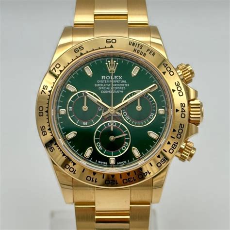 rolex daytona gold grünes zifferblatt preis|rolex daytona gehäuse.